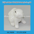 Excellent ceramic animal decoration,white ceramic rabbit statue